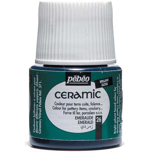 Pebeo Ceramic 45ml Emerald 26