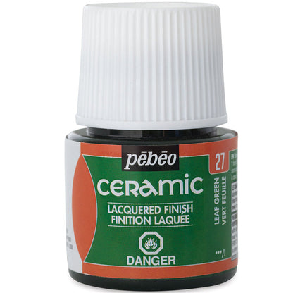 Pebeo Ceramic 45ml Leaf Green 27