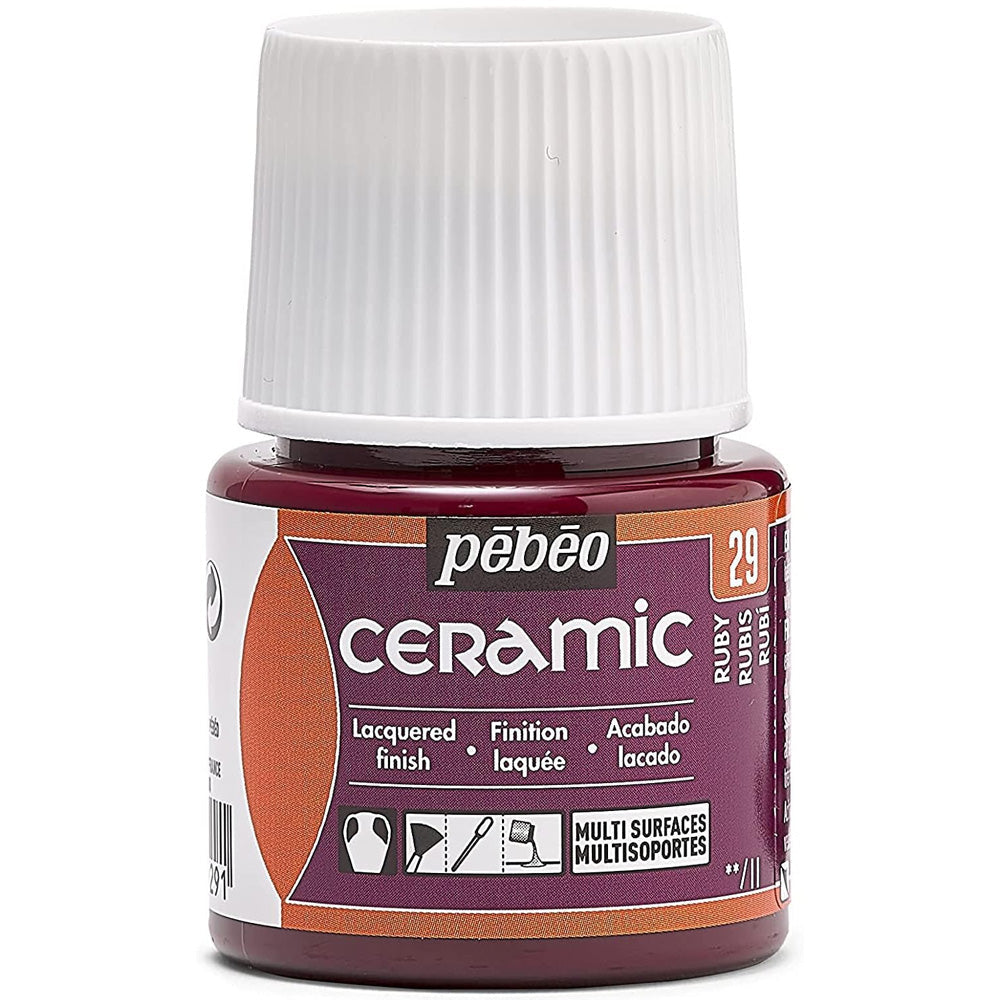 Pebeo Ceramic 45ml Ruby 29