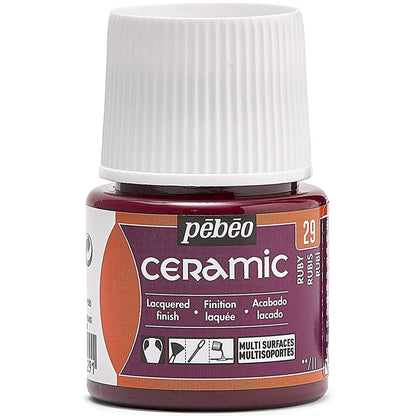 Pebeo Ceramic 45ml Ruby 29