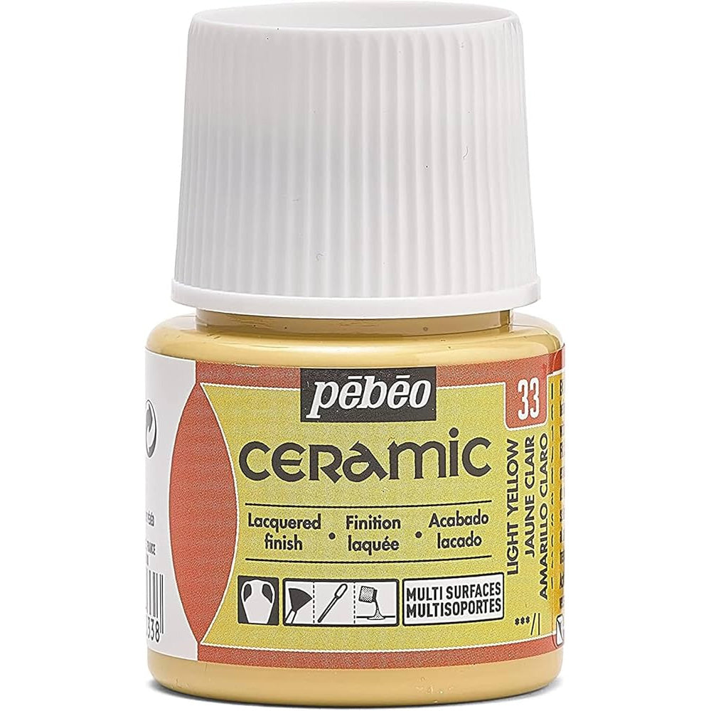 Pebeo Ceramic 45ml Light Yellow 33