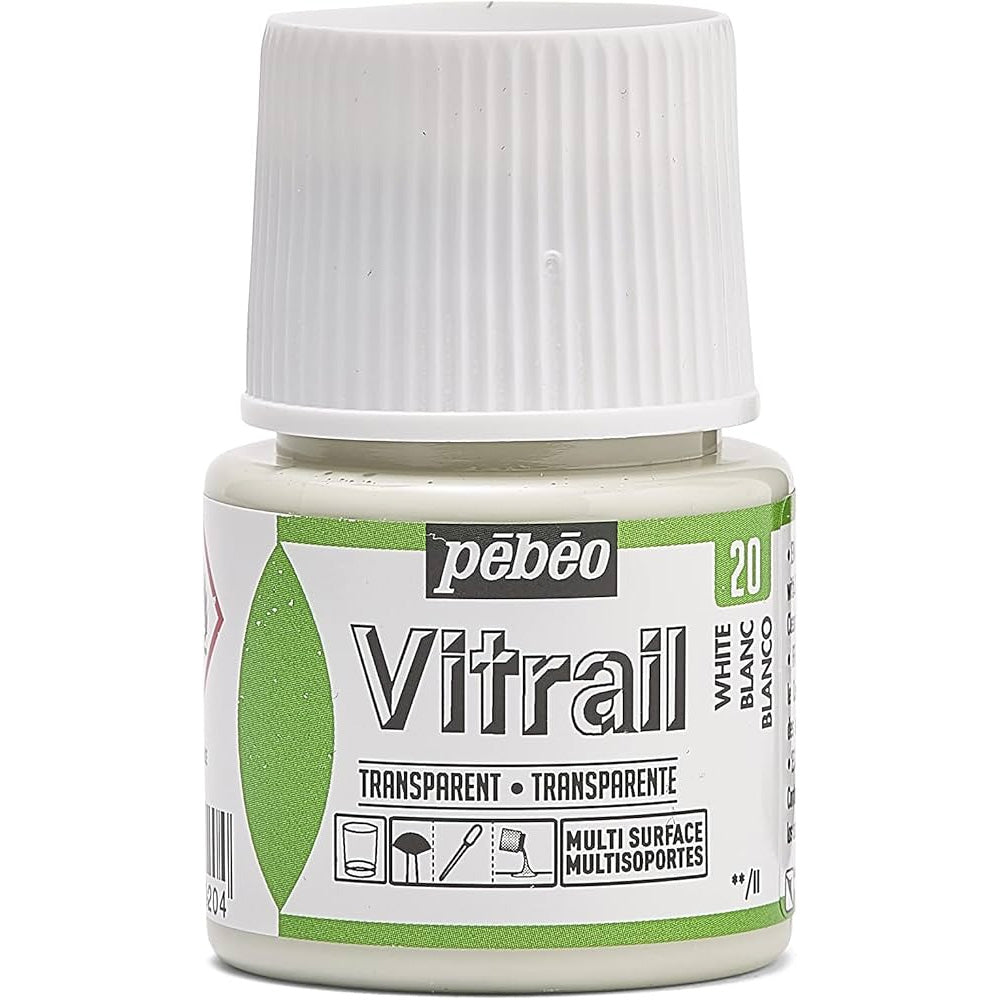Pebeo Cam Boyası White 45ml