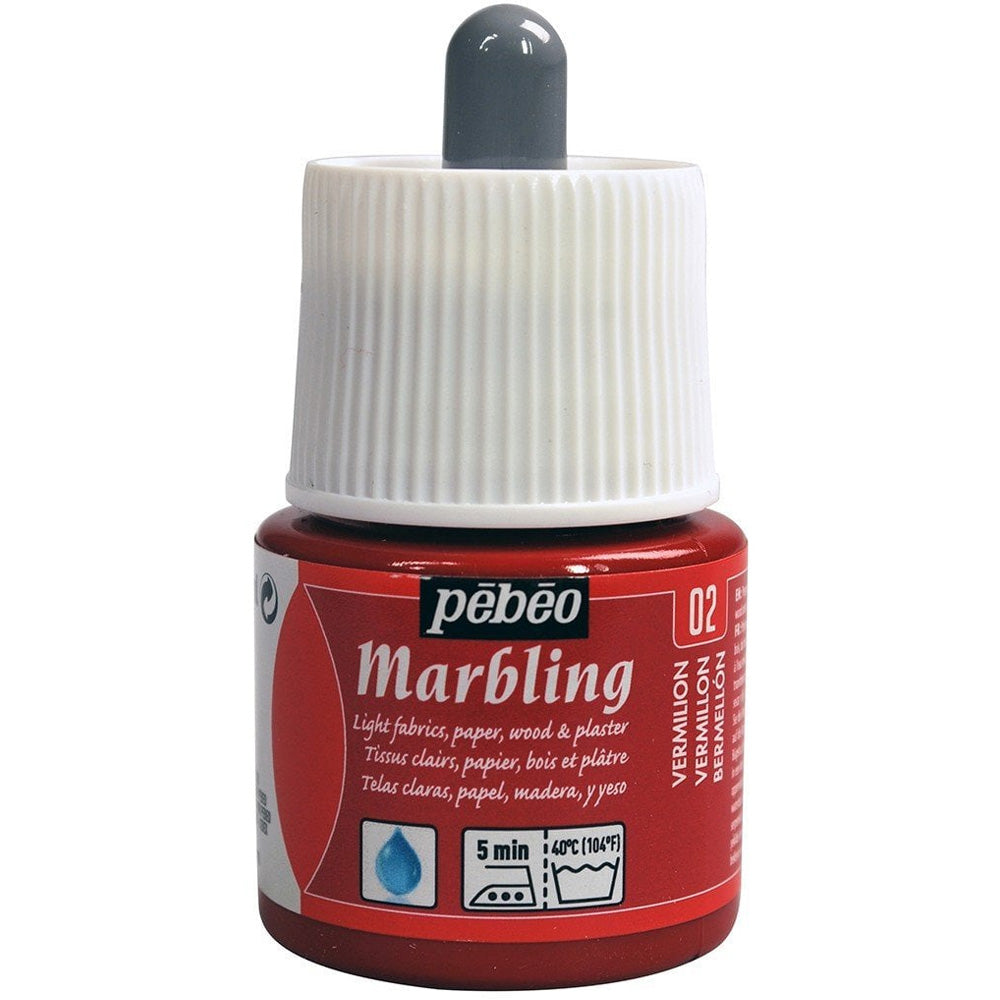 Pebeo Marbling (Ebru) 45ml Vermilion 02