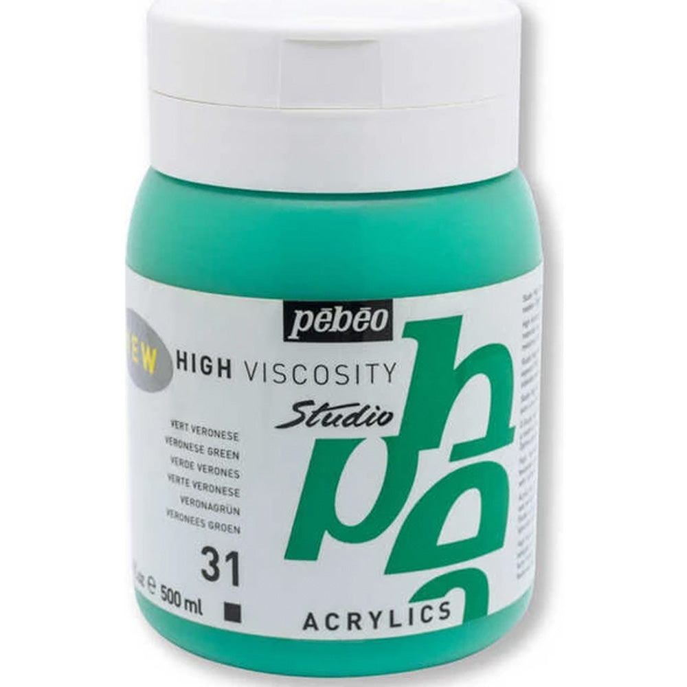 Pebeo Acrylic Studio 500ml Veronese Green 31