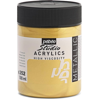 Pebeo Acrylic Studio 500ml Iridescent Gold 352