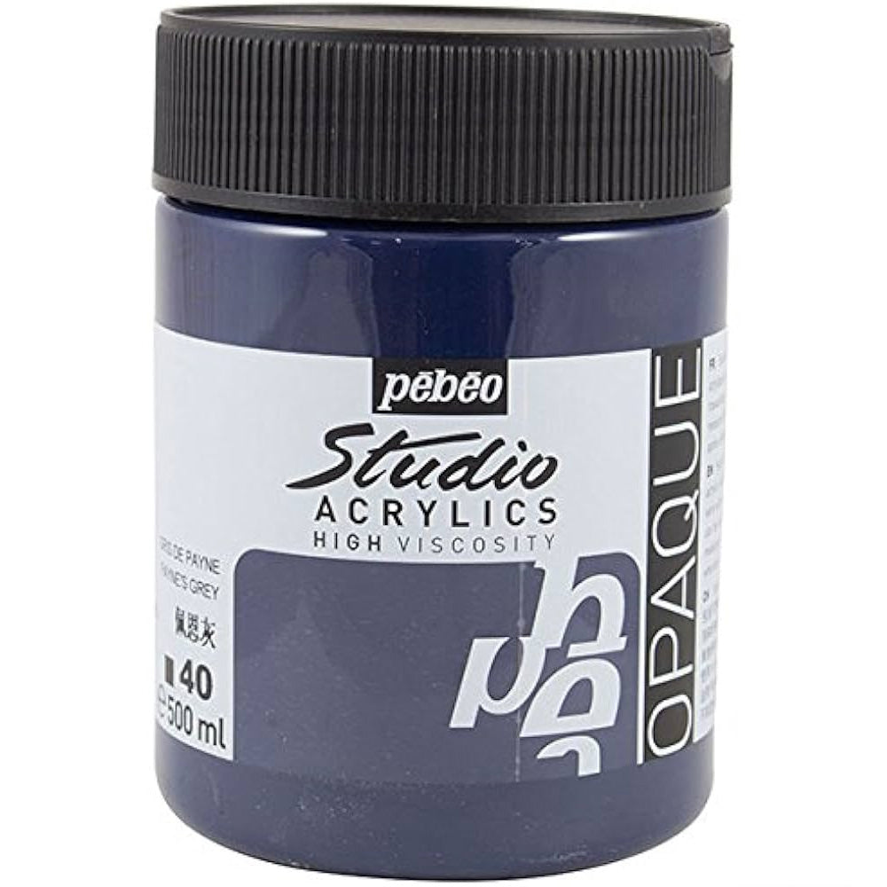 Pebeo Acrylic Studio 500ml Payne's Grey 40