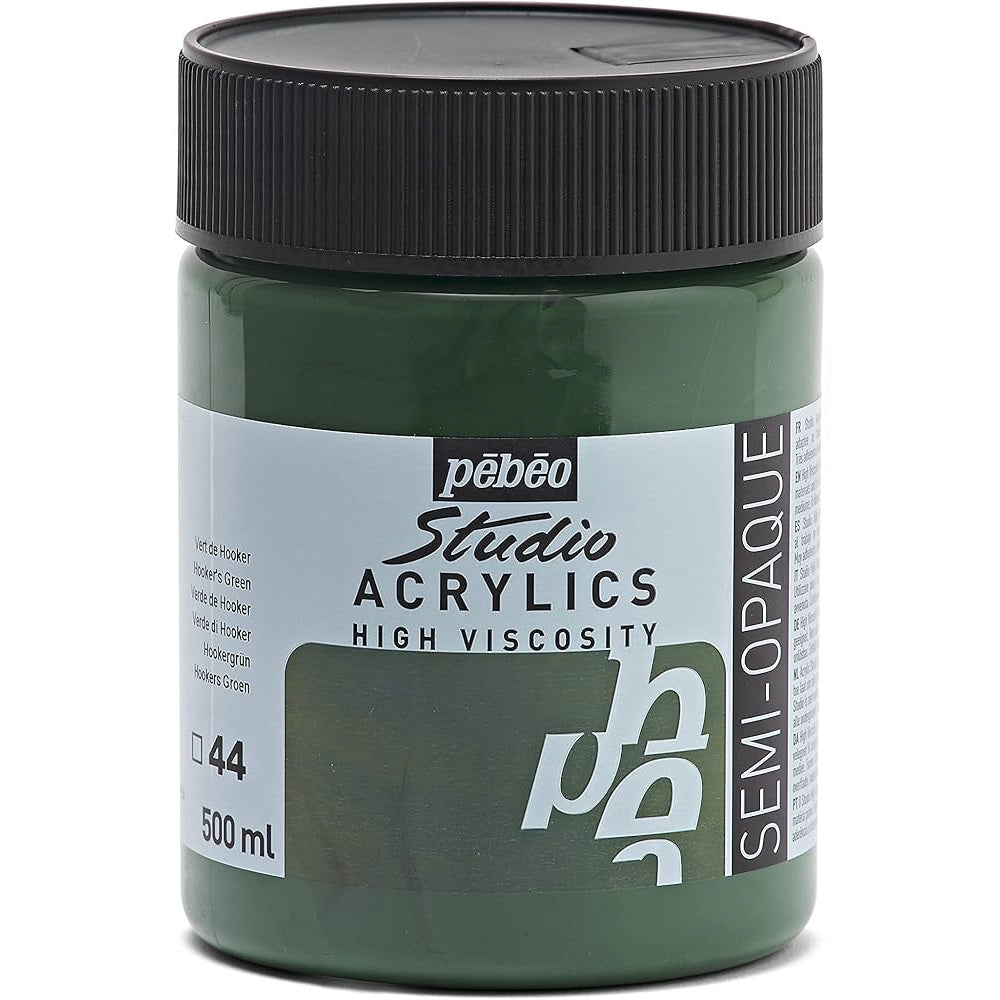 Pebeo Acrylic Studio 500ml Hooker's Green 44