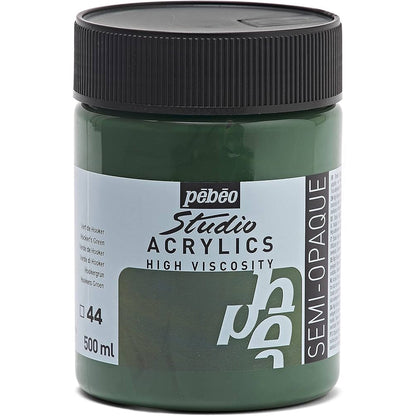 Pebeo Acrylic Studio 500ml Hooker's Green 44
