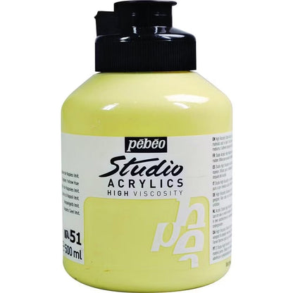 Pebeo Acrylic Studio 500ml Bright Yellow 51