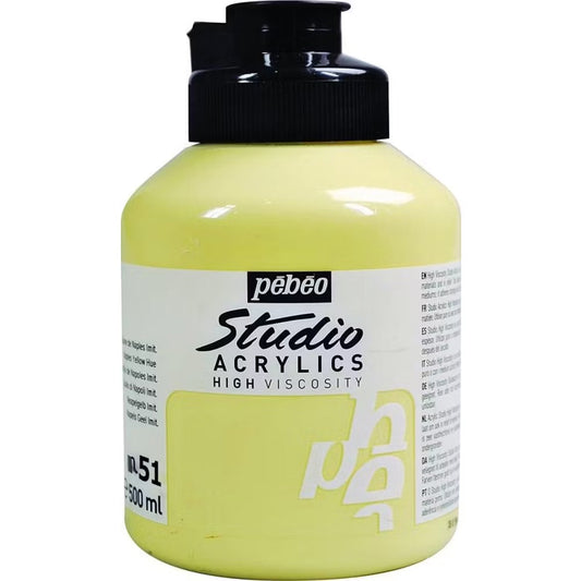 Pebeo Acrylic Studio 500ml Bright Yellow 51