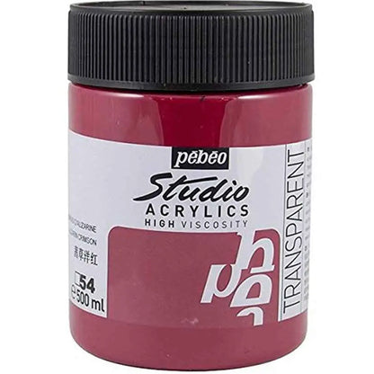 Pebeo Acrylic Studio 500ml Alizarin Crimson 54