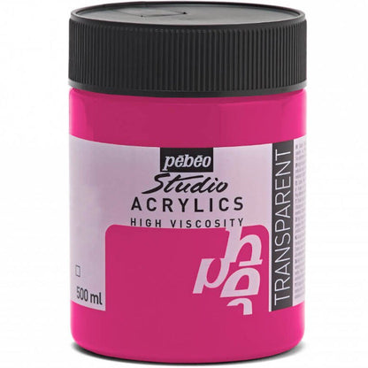 Pebeo Acrylic Studio 500ml Azo Pink 55