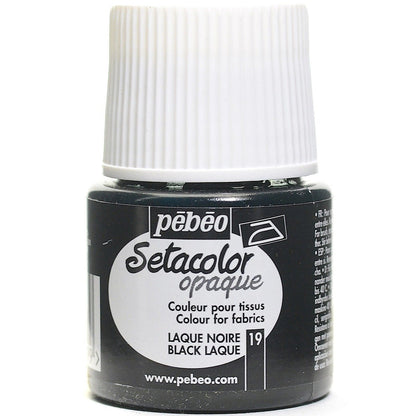 Pebeo Setacolor Opaque (Opak) 45ml Black Lake 19
