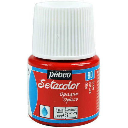 Pebeo Setacolor Opaque (Opak) 45ml Red 80