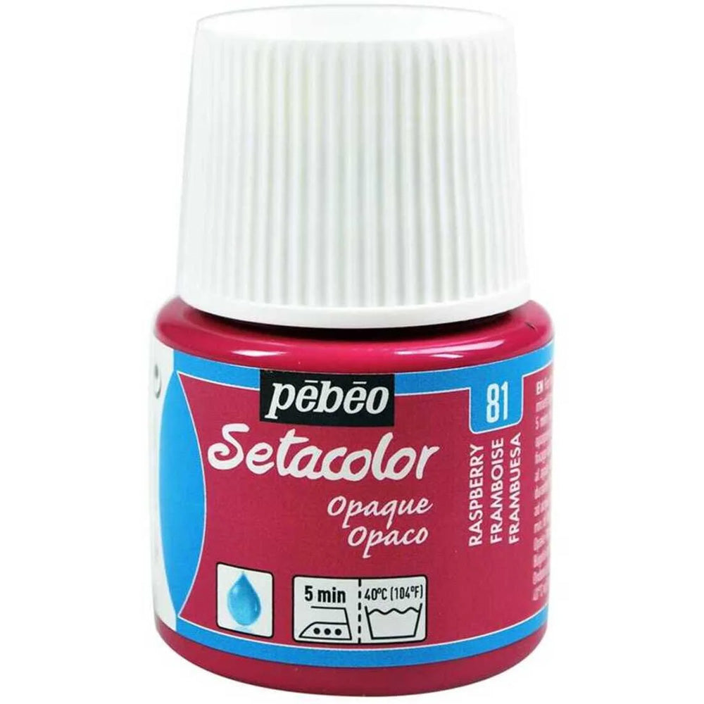 Pebeo Setacolor Opaque (Opak) 45ml Raspberry 81