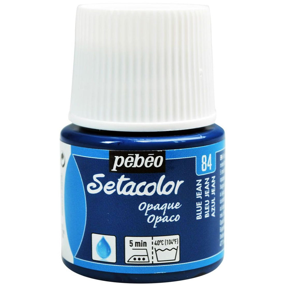 Pebeo Setacolor Opaque (Opak) 45ml Blue Jean 84