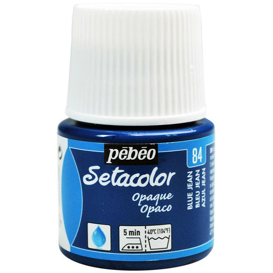Pebeo Setacolor Opaque (Opak) 45ml Blue Jean 84