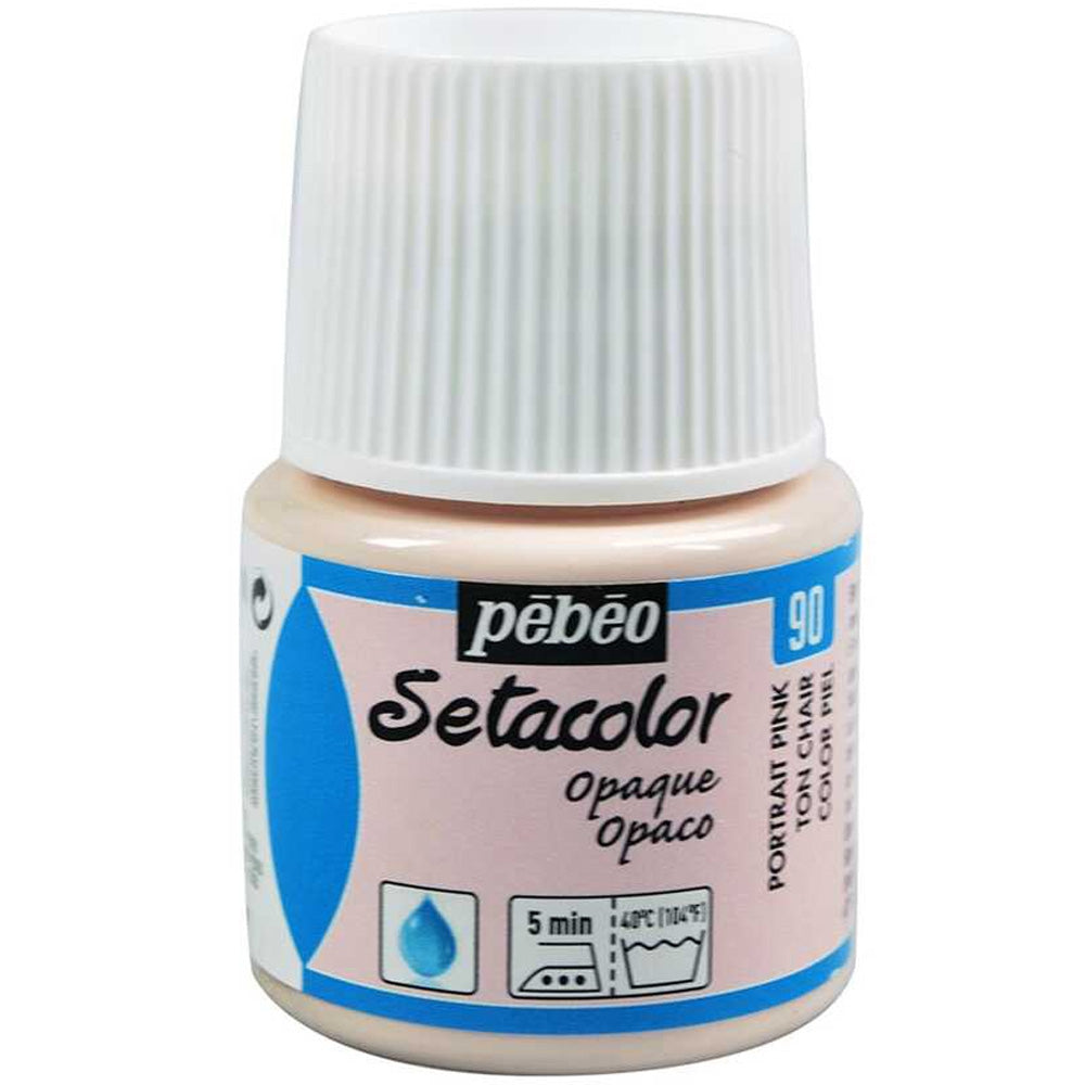 Pebeo Setacolor Opaque (Opak) 45ml Portrait Pink 90