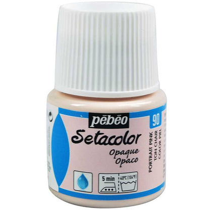 Pebeo Setacolor Opaque (Opak) 45ml Portrait Pink 90