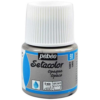 Pebeo Setacolor Opaque (Opak) 45ml Grey 91