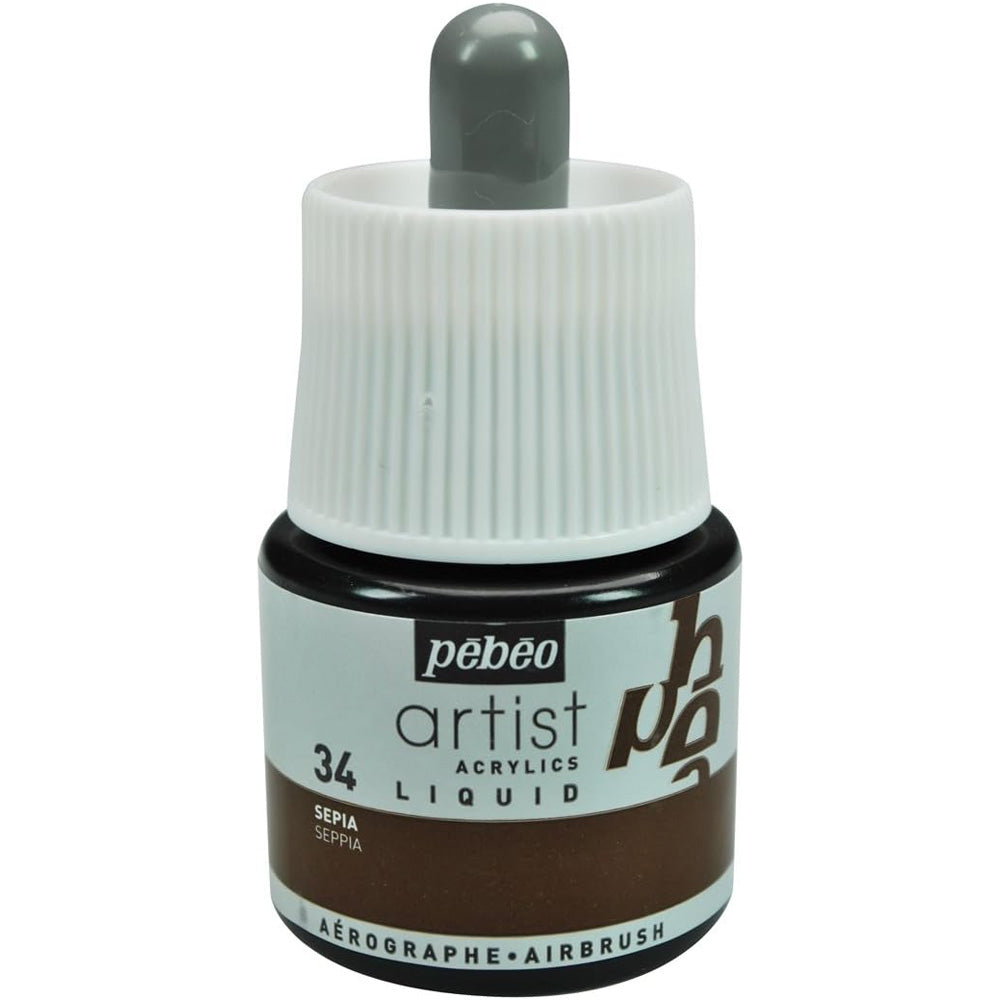 Pebeo Artist Acrylics Liquid Ink Sıvı Akrilik Mürekkep Sepia 45ml