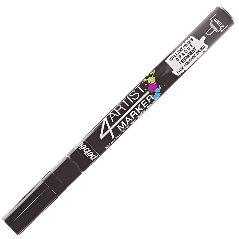 Pebeo 4Artist Oil Marker Yağlı Boya Kalemi 2mm Yuvarlak Uç Black