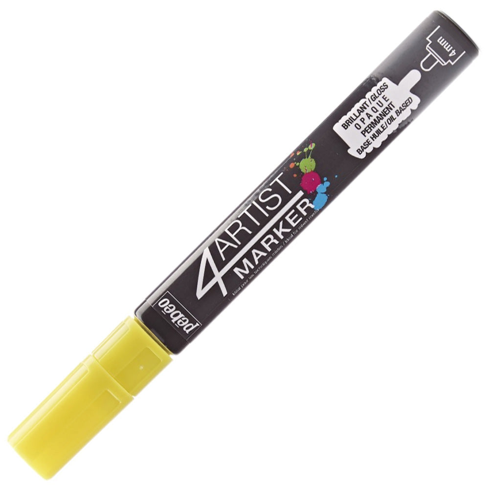 Pebeo 4Artist Oil Marker Yağlı Boya Kalemi 4mm Yuvarlak Uç Yellow