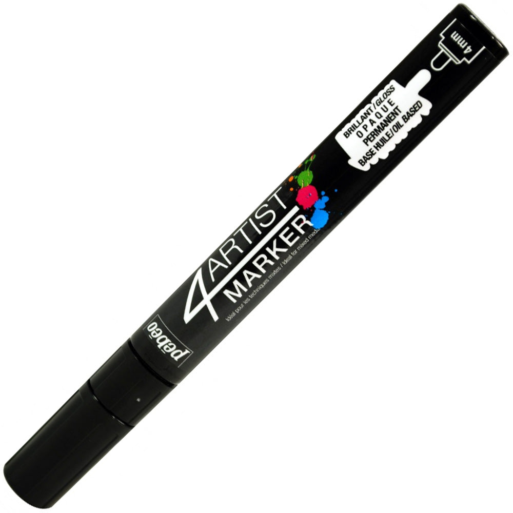 Pebeo 4Artist Oil Marker Yağlı Boya Kalemi 4mm Yuvarlak Uç Black