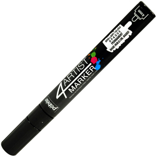 Pebeo 4Artist Oil Marker Yağlı Boya Kalemi 4mm Yuvarlak Uç Black