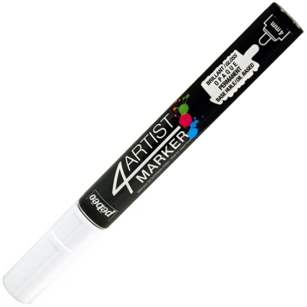 Pebeo 4Artist Oil Marker Yağlı Boya Kalemi 4mm Yuvarlak Uç White