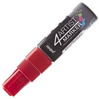Pebeo 4Artist Oil Marker Yağlı Boya Kalemi 8mm Yan Kesik Uç Red