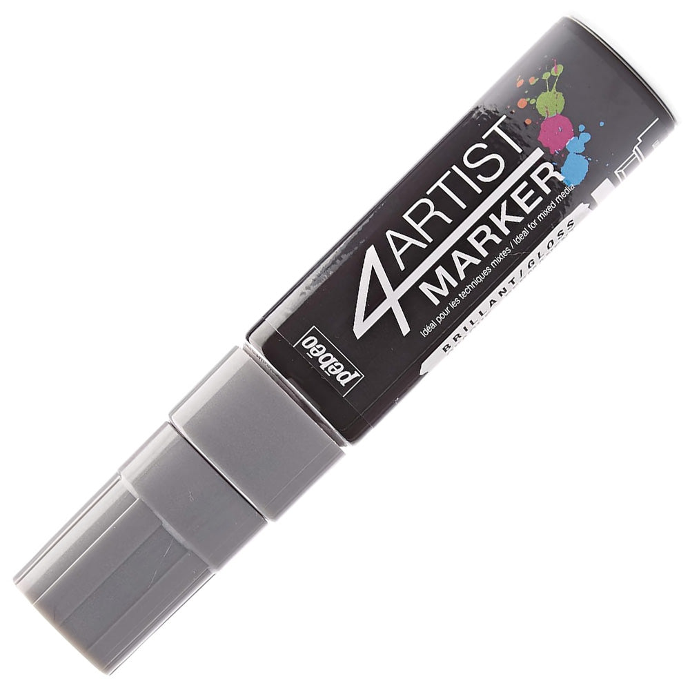 Pebeo 4Artist Oil Marker Yağlı Boya Kalemi 15mm Düz Kesik Uç Silver