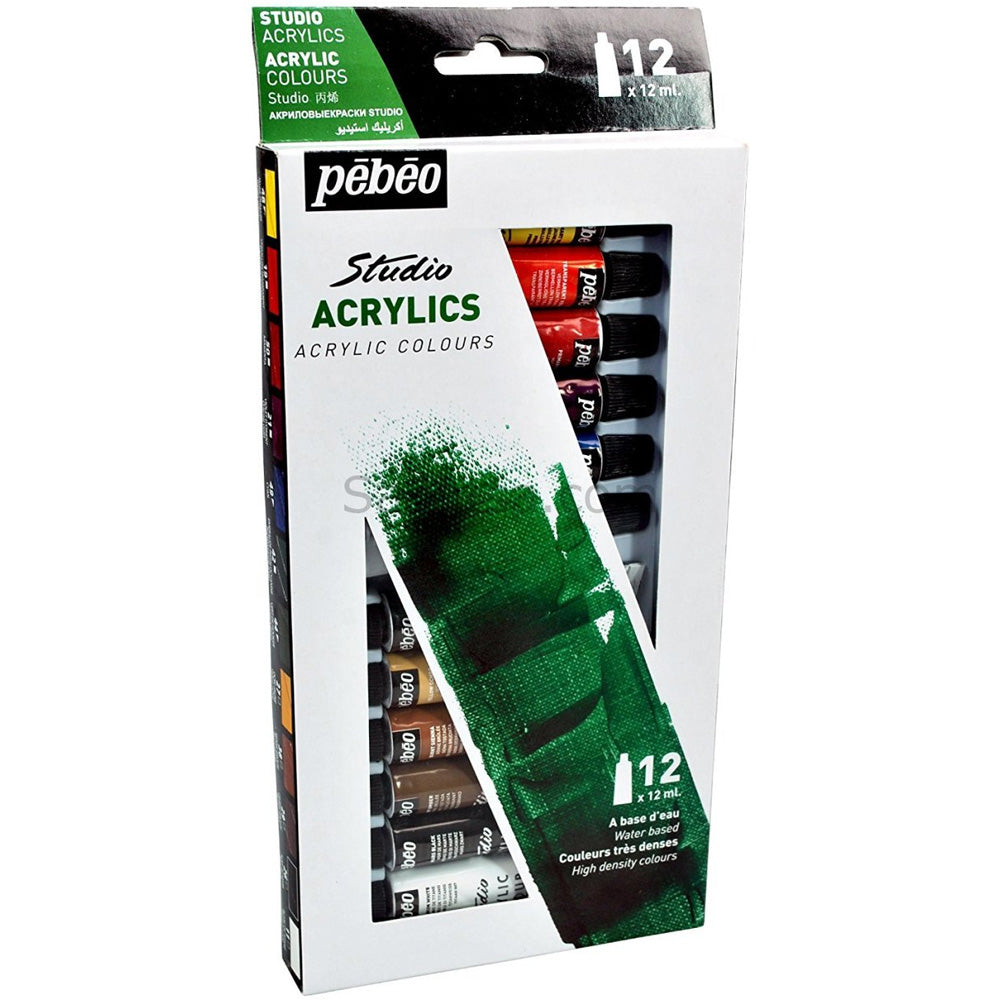 Pebeo Akrilik Boya 12'li Set (12x12ml)