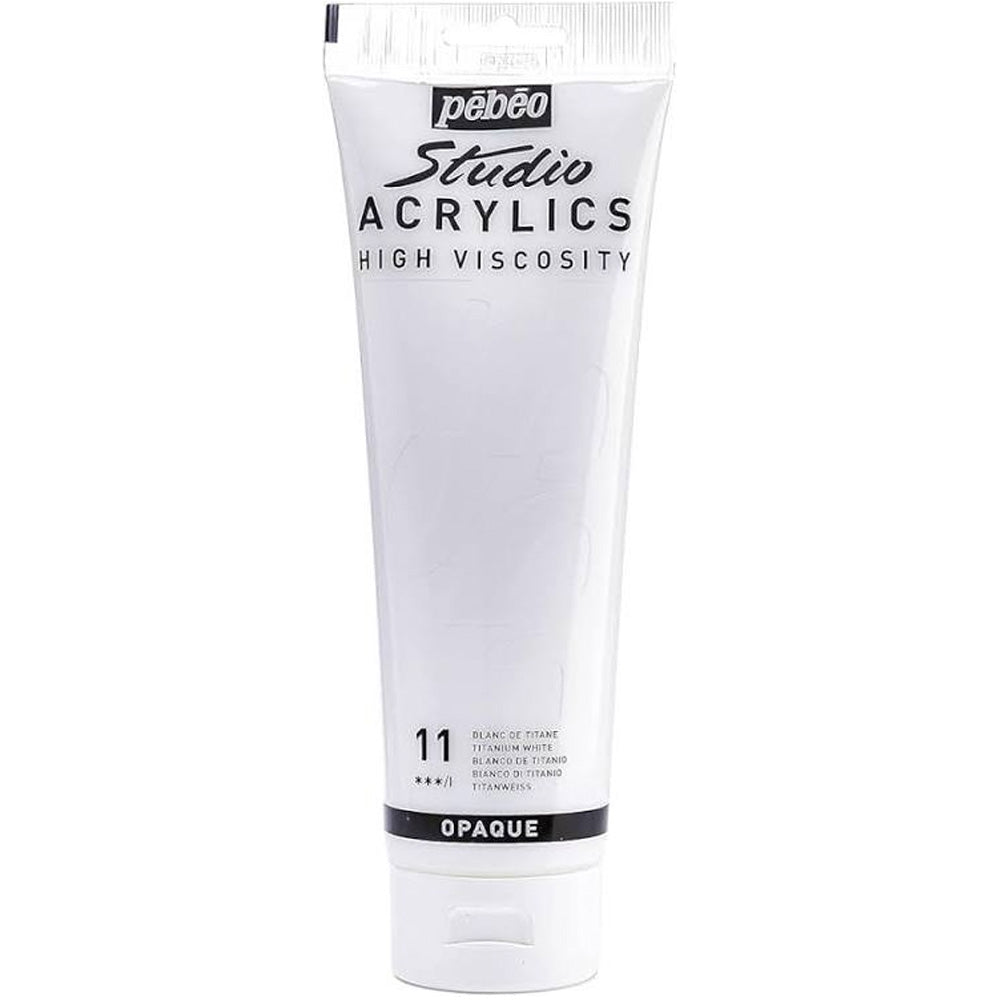 Pebeo Acrylic Studio 100ml Titanium White 11