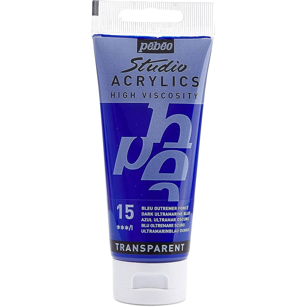 Pebeo Acrylic Studio 100ml Dark Ultramarine Blue 15