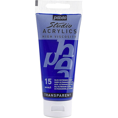 Pebeo Acrylic Studio 100ml Dark Ultramarine Blue 15