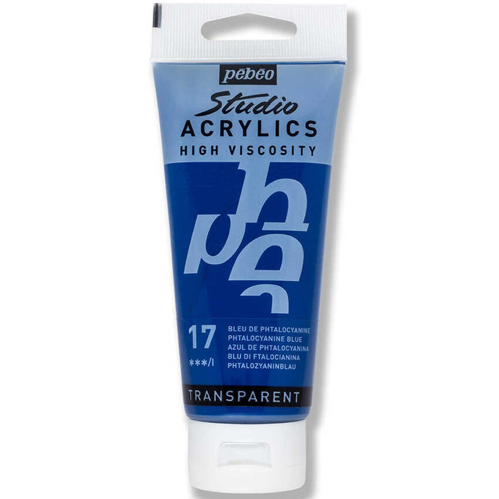 Pebeo Acrylic Studio 100ml Phthocyanine Blue 17