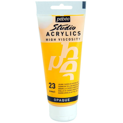 Pebeo Acrylic Studio 100ml Medium Cadmium Yellow 23