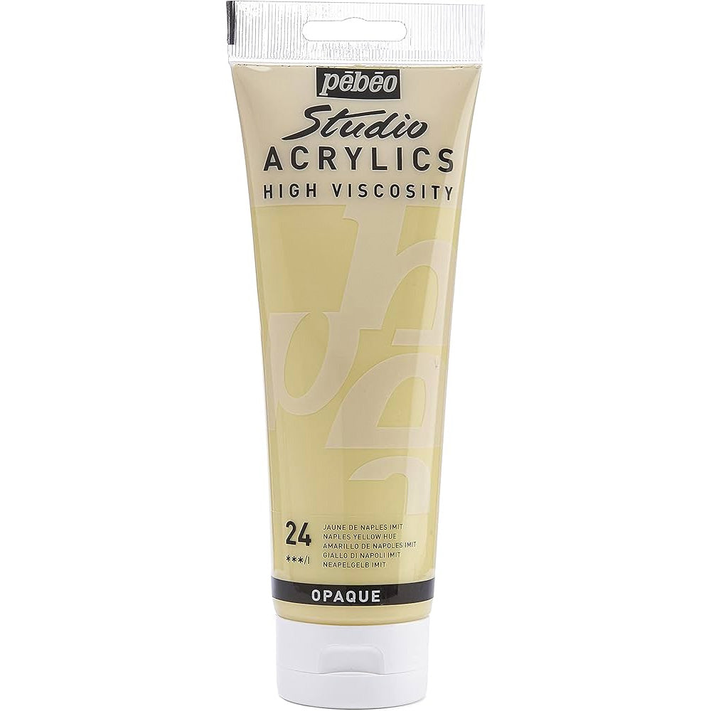 Pebeo Acrylic Studio 100ml Naples Yellow 24