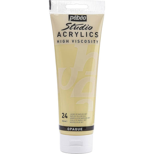Pebeo Acrylic Studio 100ml Naples Yellow 24