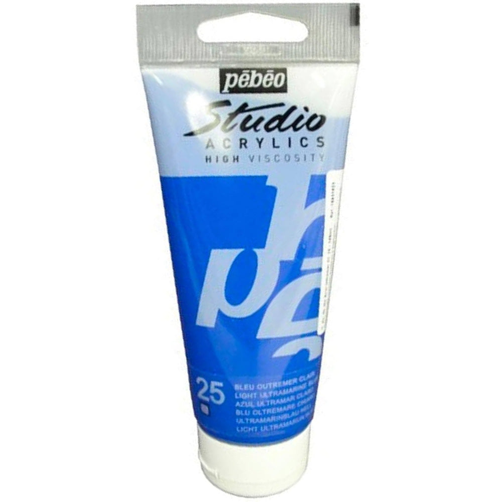 Pebeo Acrylic Studio 100ml Light Ultramarine Blue 25