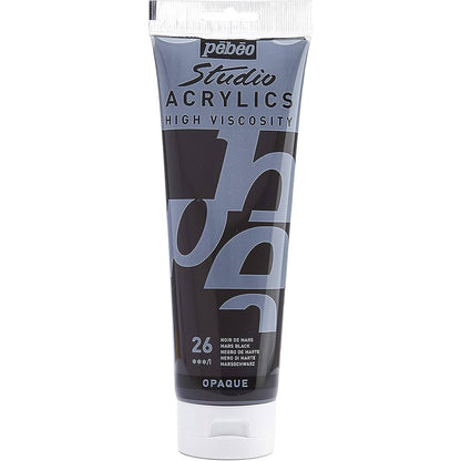 Pebeo Acrylic Studio 100ml Mars Black 26
