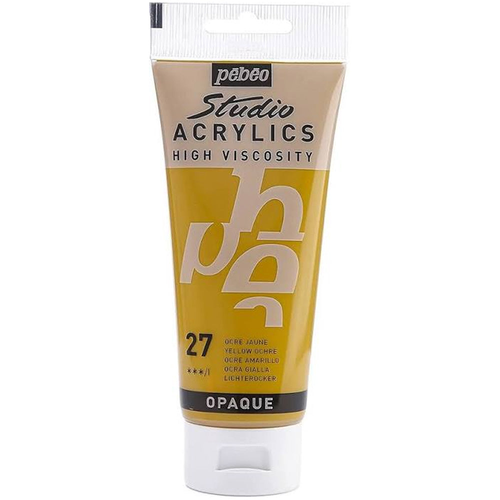 Pebeo Acrylic Studio 100ml Yellow Ochre 27