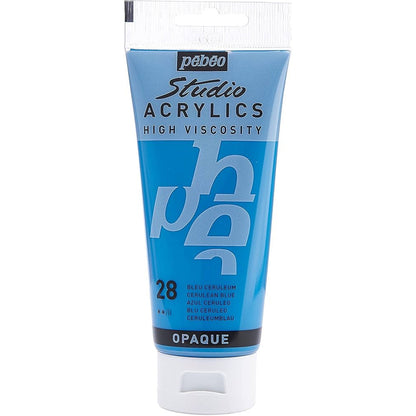 Pebeo Acrylic Studio 100ml Cerulean Blue 28