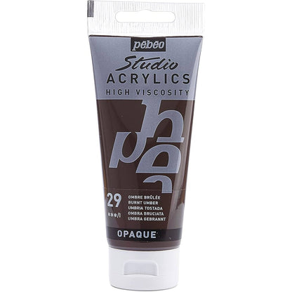 Pebeo Acrylic Studio 100ml Burnt Umber 29