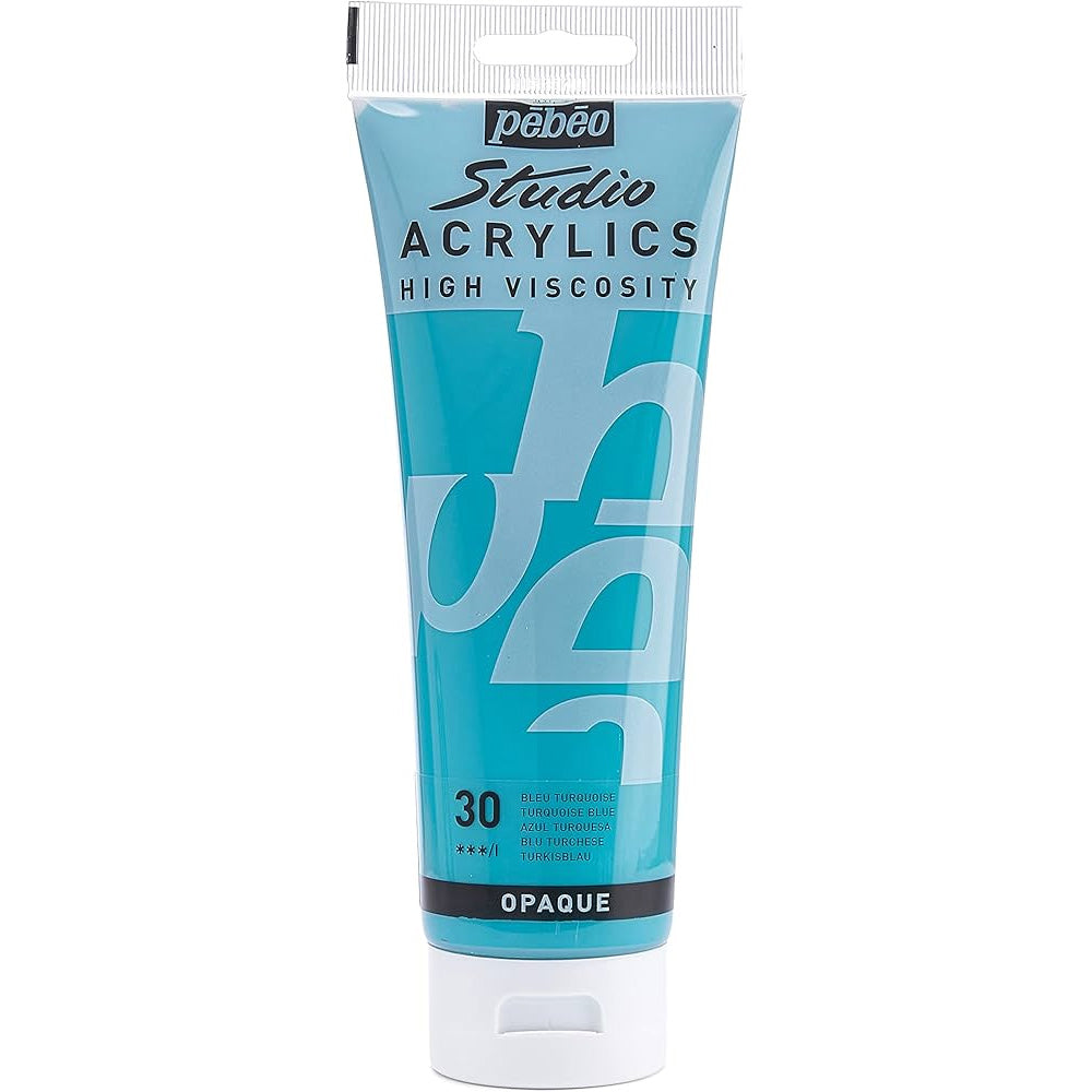 Pebeo Acrylic Studio 100ml Turquoise Blue 30