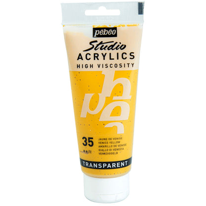 Pebeo Acrylic Studio 100ml Venice Yellow 35