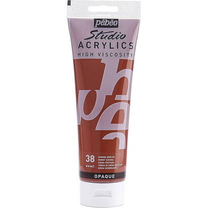 Pebeo Acrylic Studio 100ml Burnt Sienna 38