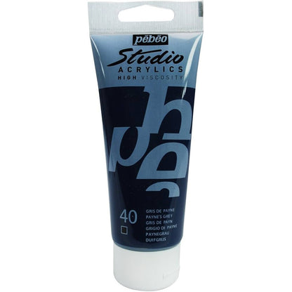 Pebeo Acrylic Studio 100ml Payne's Grey 40
