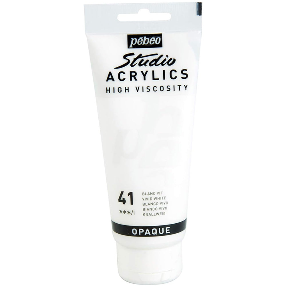 Pebeo Acrylic Studio 100ml Vivid White 41